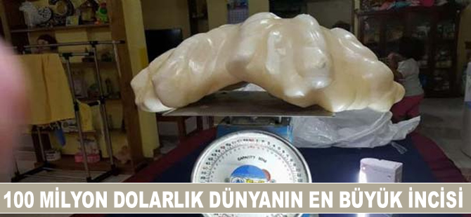 Dünyanın en büyük incisi 34 kilo ağırlığında ve 100 milyon dolar değerinde