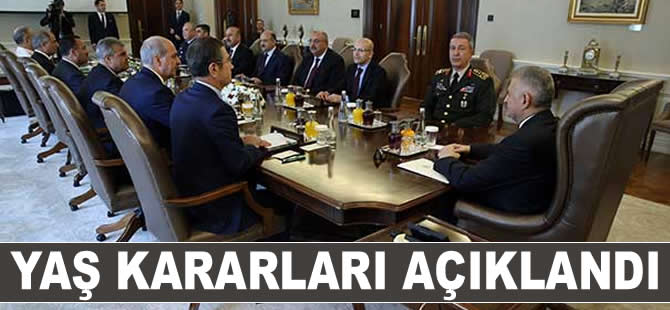 YAŞ'da alınan kararlarda 71'i denizci toplam 586 albay emekli edildi