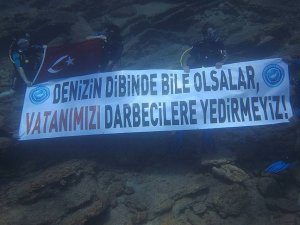 Konyalı dalgıçlardan dikkat çeken mesaj