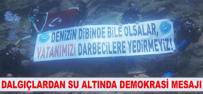 Konyalı dalgıçlardan dikkat çeken mesaj