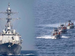 İran'dan flaş hamle, ABD savaş gemisini bölgeden uzaklaştırdı