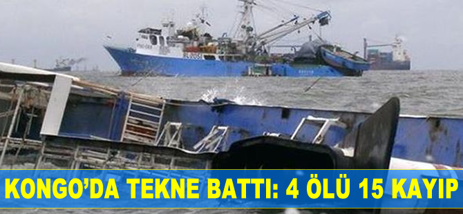 Demokratik Kongo Cumhuriyeti'nde tekne battı: 4 ölü, 15 kayıp