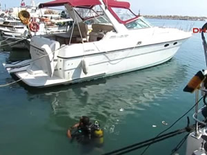 Dikili'de balıkçı teknesine çarpıp kaçan İLKEDA isimli yat, Küçükkuyu'da yakalandı