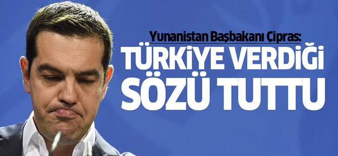 Aleksis Çipras: Türkiye göçmen mutabakatında sözünü tuttu