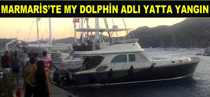 ABD bayraklı My Dolphin adlı yatta yangı