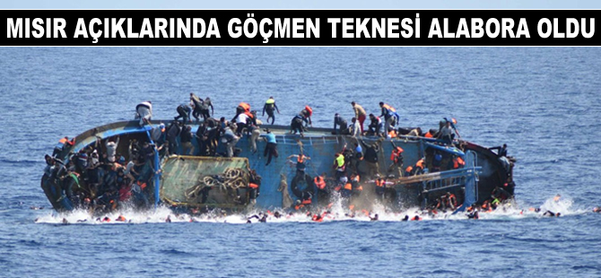 Mısır'da göçmen teknesi alabora oldu