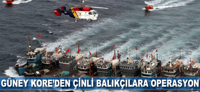 Güney Kore'den Çinli balıkçılara operasyon