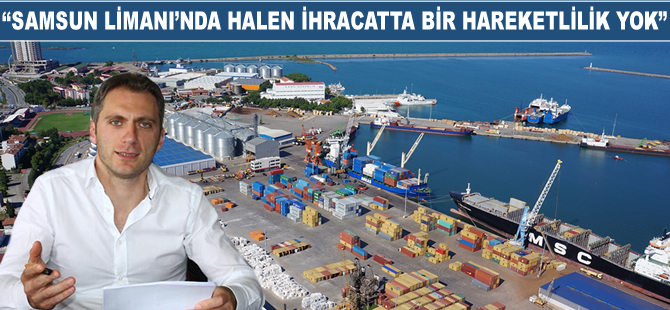 Ahmet Yılmaz: Samsun Limanı'nda halen ihracatta hareketlilik yok