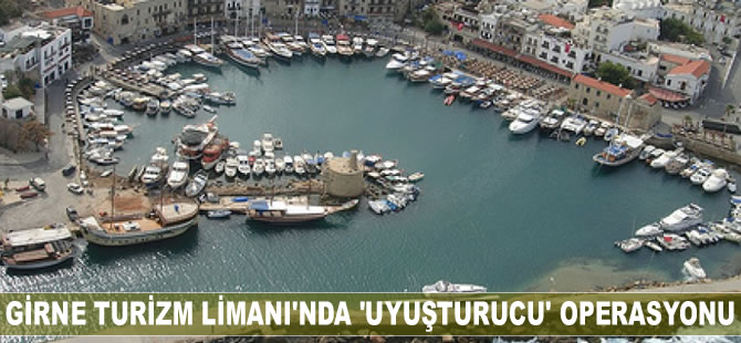 Girne Turizm Limanı'nda uyuşturucu operasyonu
