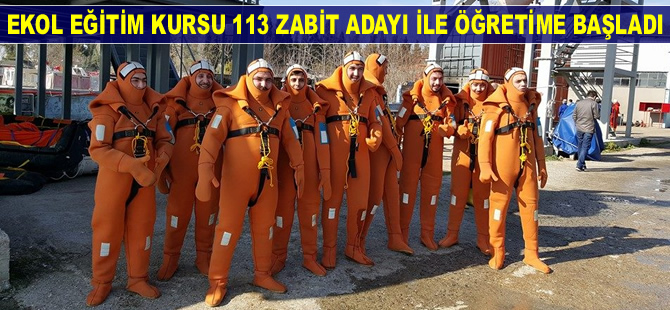 Özel Ekol Denizcilik Eğitim Kursu, yeni eğitim yılına 113 zabit adayı ile başladı