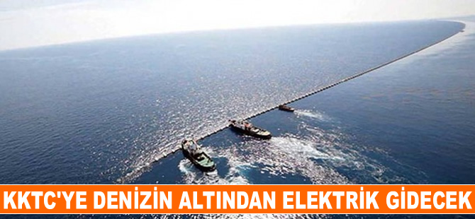 KKTC'ye bu kez denizaltından elektrik gidecek