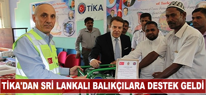 TİKA'dan Sri Lankalı balıkçılara ekipman desteği sağlandı