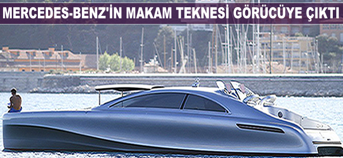 Mercedes-Benz'in ürettiği 14 metrelik lüks yat görücüye çıktı