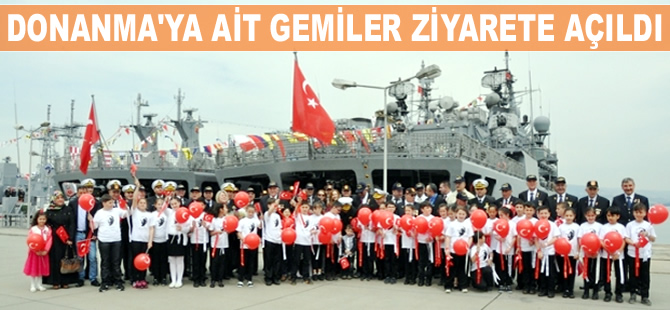 Donanma'ya ait gemiler, ziyarete açıldı