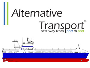 Alternative Transport, M/V MELEQ isimli Ro-Ro gemisini Flensburg'ta denize indiriyor