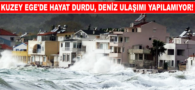 Kuzey Ege'de hayat durdu, iki gündür seferler yapılamıyor!
