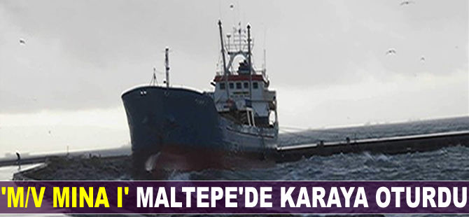 'M/V MINA I' Maltepe'de karaya oturdu