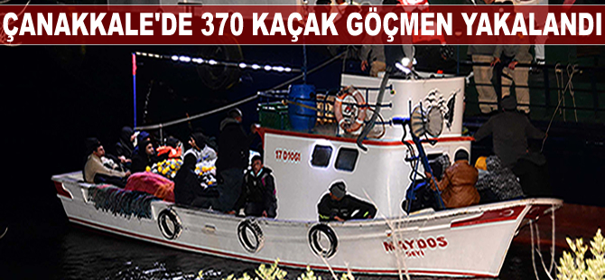Çanakkale Boğazı'ndan geçen gemide 370 kaçak göçmen yakalandı
