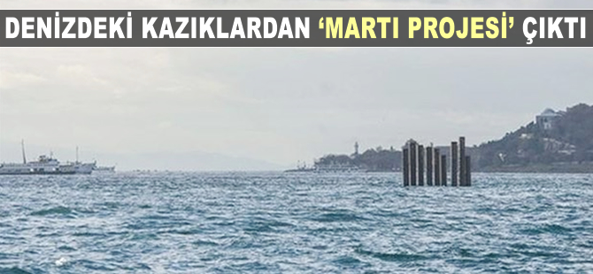Denizin ortasındaki kazıklardan 'Martı Projesi' çıktı