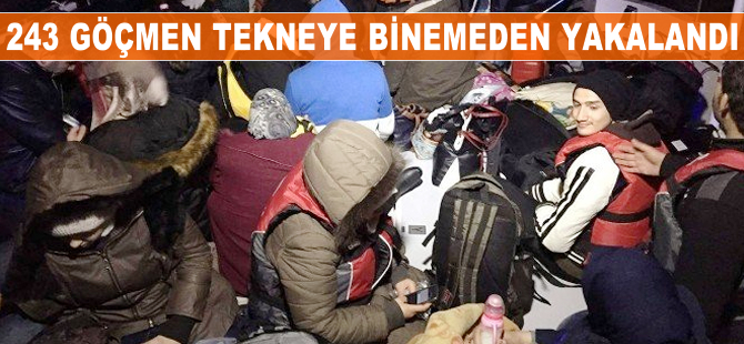 Antalya'da 243 göçmeni jandarma yakaladı