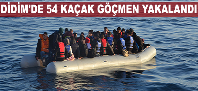 Didim'de 54 kaçak göçmen yakalandı