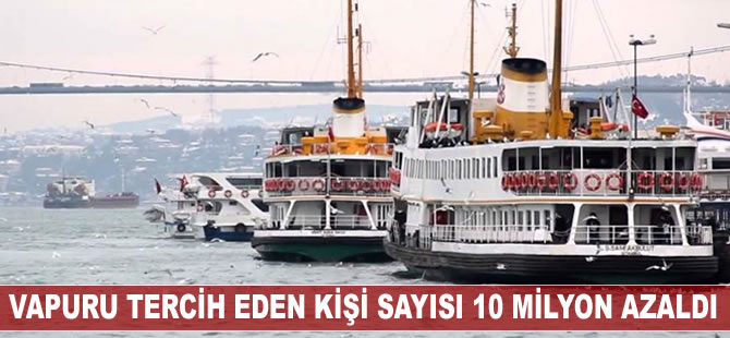 Vapurlar, 10 milyon yolcuyu marmaray ve metrobüse kaptırdı