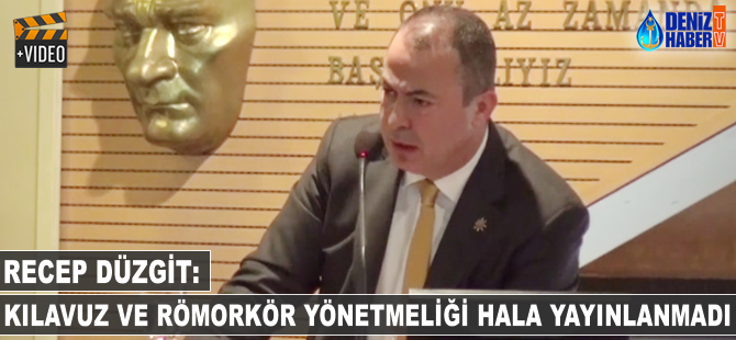 Recep Düzgit: Kılavuz ve römorkör yönetmeliği hala yayınlanmadı