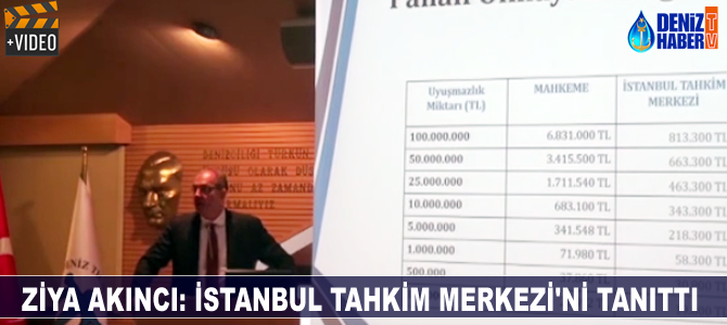 Ziya Akıncı İstanbul Tahkim Merkezi'ni ve faaliyetlerini tanıttı