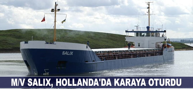 Genel kargo gemisi M/V Salix, Hollanda'da karaya oturdu