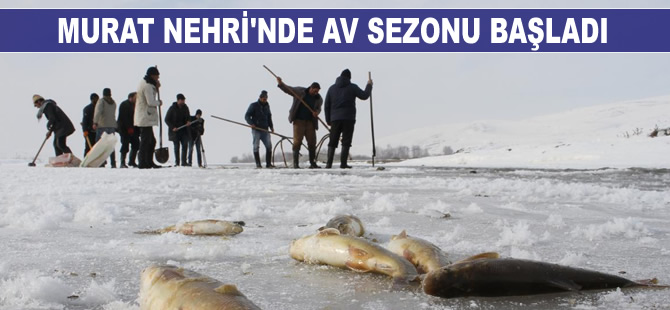 Murat Nehri'nde av sezonu başladı