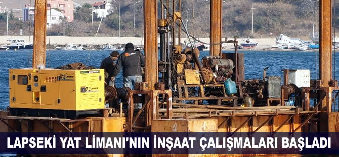 Lapseki Yat Limanı Projesi için sondaj çalışmaları başladı