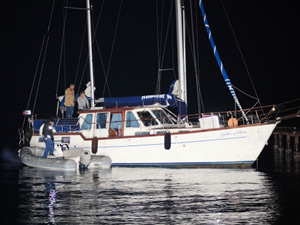 Doğum günü kutlaması yapılan yat iskeleye çarptı