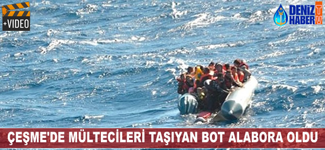 Çeşme'de mültecileri taşıyan bot alabora oldu