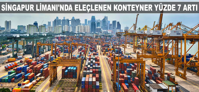 Singapur Limanı'na kasım ayında eleçlenen konteyner  yüzde 7 artı