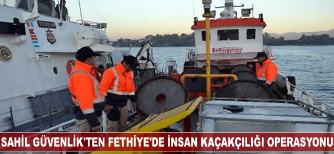 Sahil Güvenlik'den 'insan kaçakçılığı' operasyonu