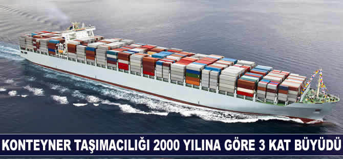 Konteyner taşımacılığı 2000 yılına göre üç kat büyüdü