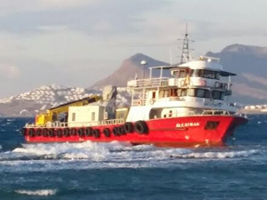 Yunanistan'da karaya oturan F/V Alcatras'ı kurtarma çalışmaları başladı