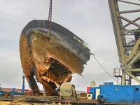 Sulina Kanalı'nda batan M/V Fortuna S, Aras Deniz tarafından çıkarıldı