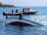 Bodrum'daki yelken yarışında Aganta isimli tekne battı