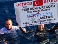 Milli sporcu Derya Can, buz altında yatay dalış rekoru deneyecek
