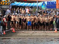 Datça 11. açık deniz kış yüzme maratonu yapıldı