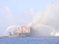 M/V MSC Daniela adlı konteyner gemisinde yangın çıktı