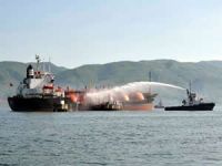 HABAŞ iskelesinde bağlı, acente botunda yangın çıktı