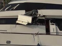 İstinye-Çubuklu arasında sefer yapan arabalı vapur, yanaşma esnasında tekneye çarptı