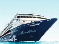M/S Mein Schiff 2, adlı yolcu gemisi Bodrum Limanı'na yanaştı