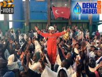 Arkas'a ait M/V ROSELINE A islmli gemi göçmenleri kurtardı