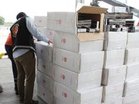 Ambarlı Limanı'nda 1,2 milyon paket kaçak sigara ele geçirildi