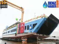 Özata Tersanesi, JAMBO isimli feribotu denize indirdi