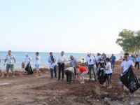 Mezitli sahili boydan boya temizlendi