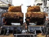 Barents Denizi'nden iki adet Sherman tankı çıkarıldı